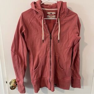 American Giant Women’s Premium Classic Full Zip Cotton Hoodie Pink Size Small